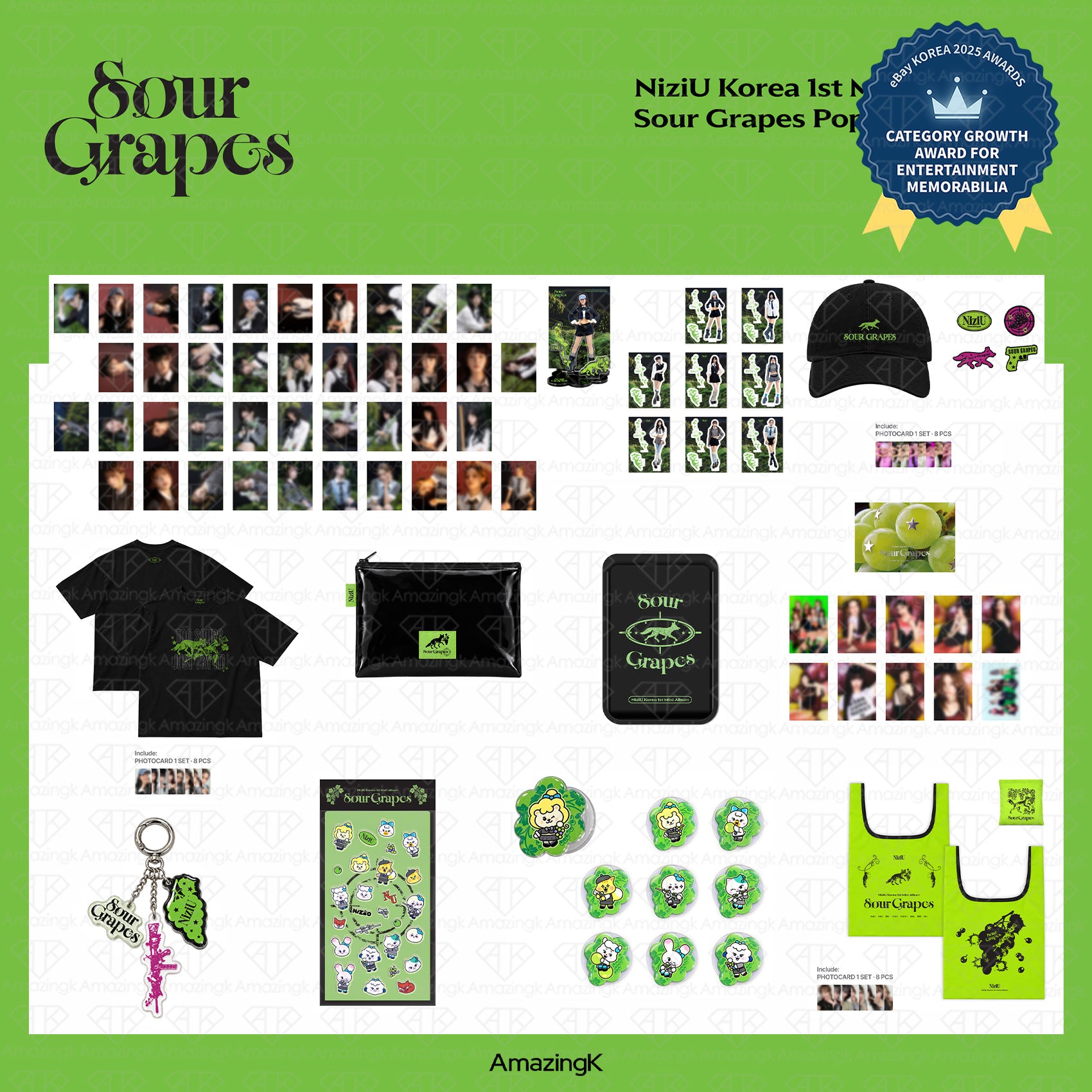 予約商品] NiziU Korea 1st Mini Album Sour Grapes POP-UP STORE 公式