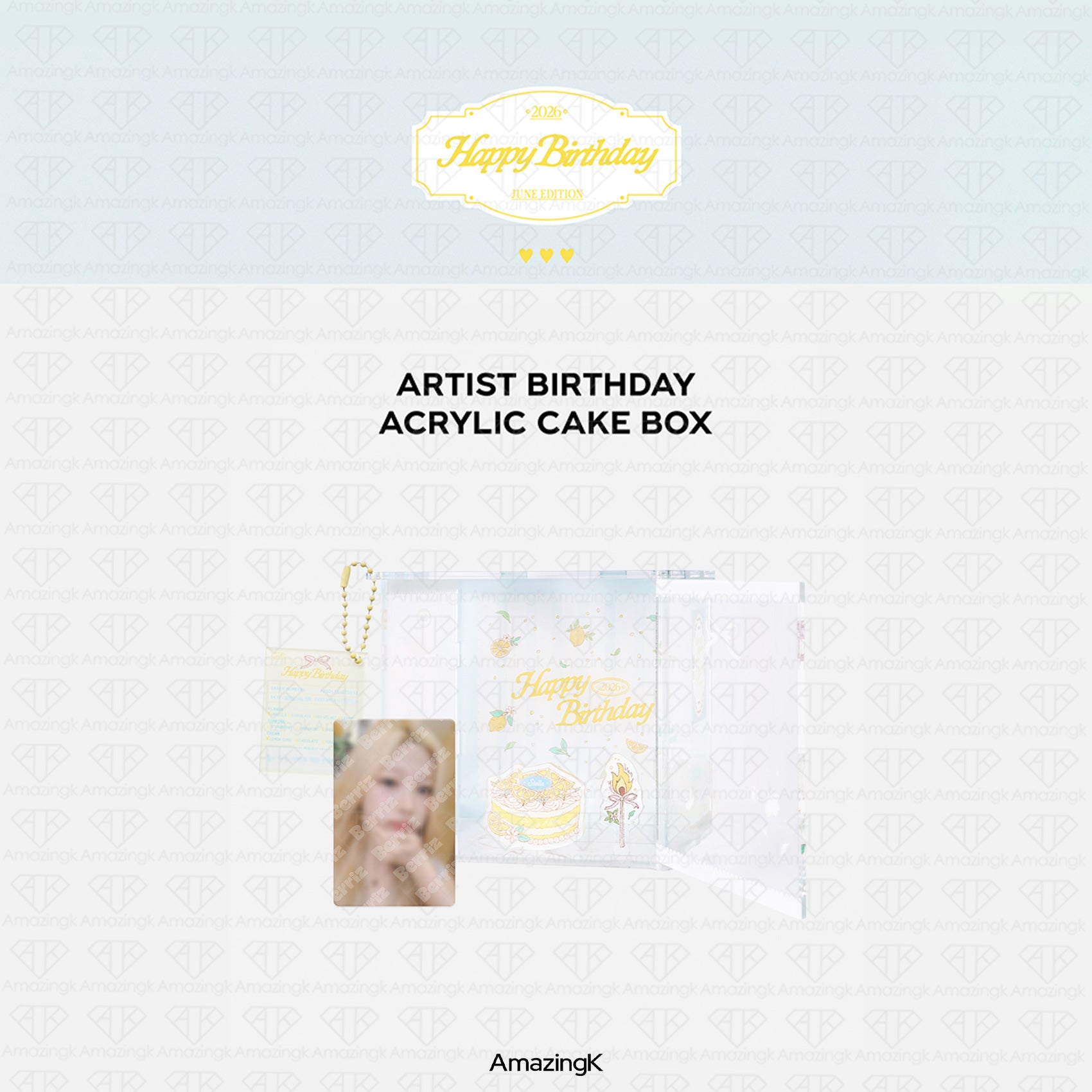 予約商品] Hearts2Hearts ステラ Artist Birthday Acrylic Cake Box