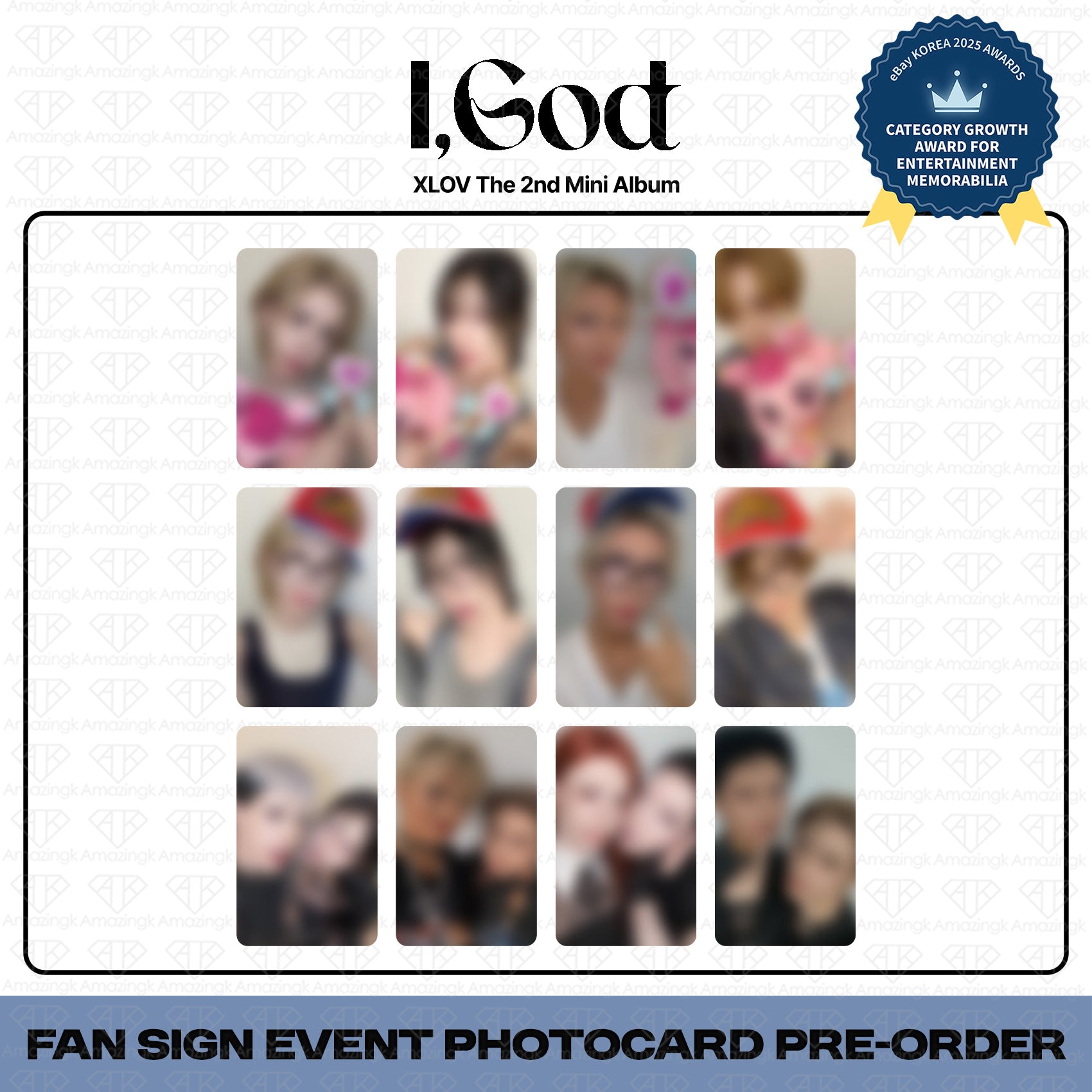 予約商品］XLOV 2nd Mini Album I God ヨントンサイン会応募者限定特典