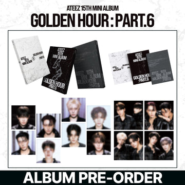 [予約商品/未開封アルバム] ATEEZ 15th Mini Album Golden Hour Part.6 (Photobook DigiPack POCAALBUM)