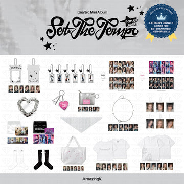 [予約商品] IZNA 3rd Mini Album SET THE TEMPO POP-UP CAFE 公式グッズ