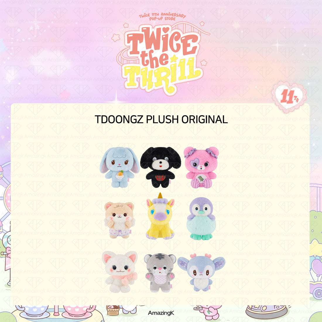 [予約商品] TWICE 11TH ANNIVERSARY POPUP STORE TWICE THE THRILL 公式グッズ