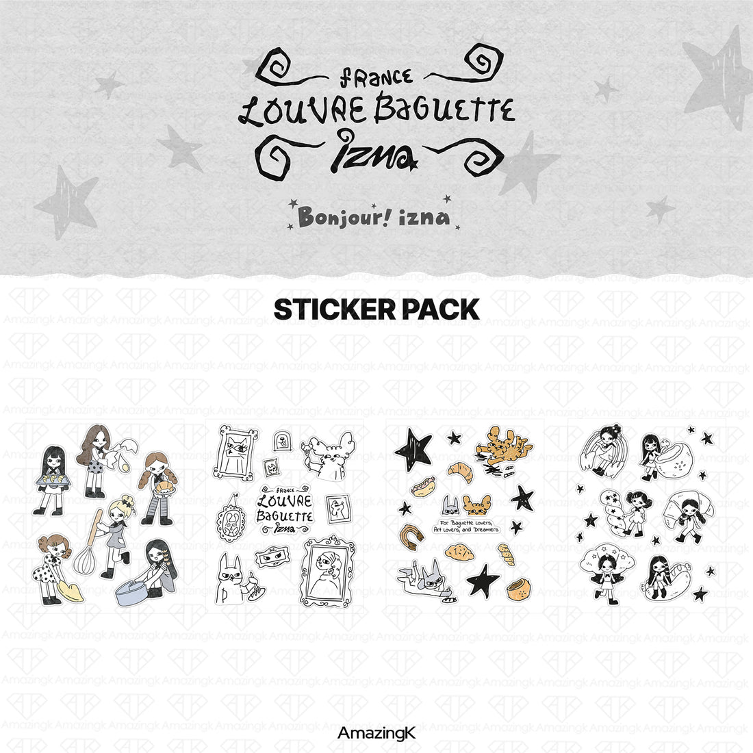 ［予約商品］izna X FRANCE LOUVRE BAGUETTE COLLABORATION オンライン販売公式グッズ