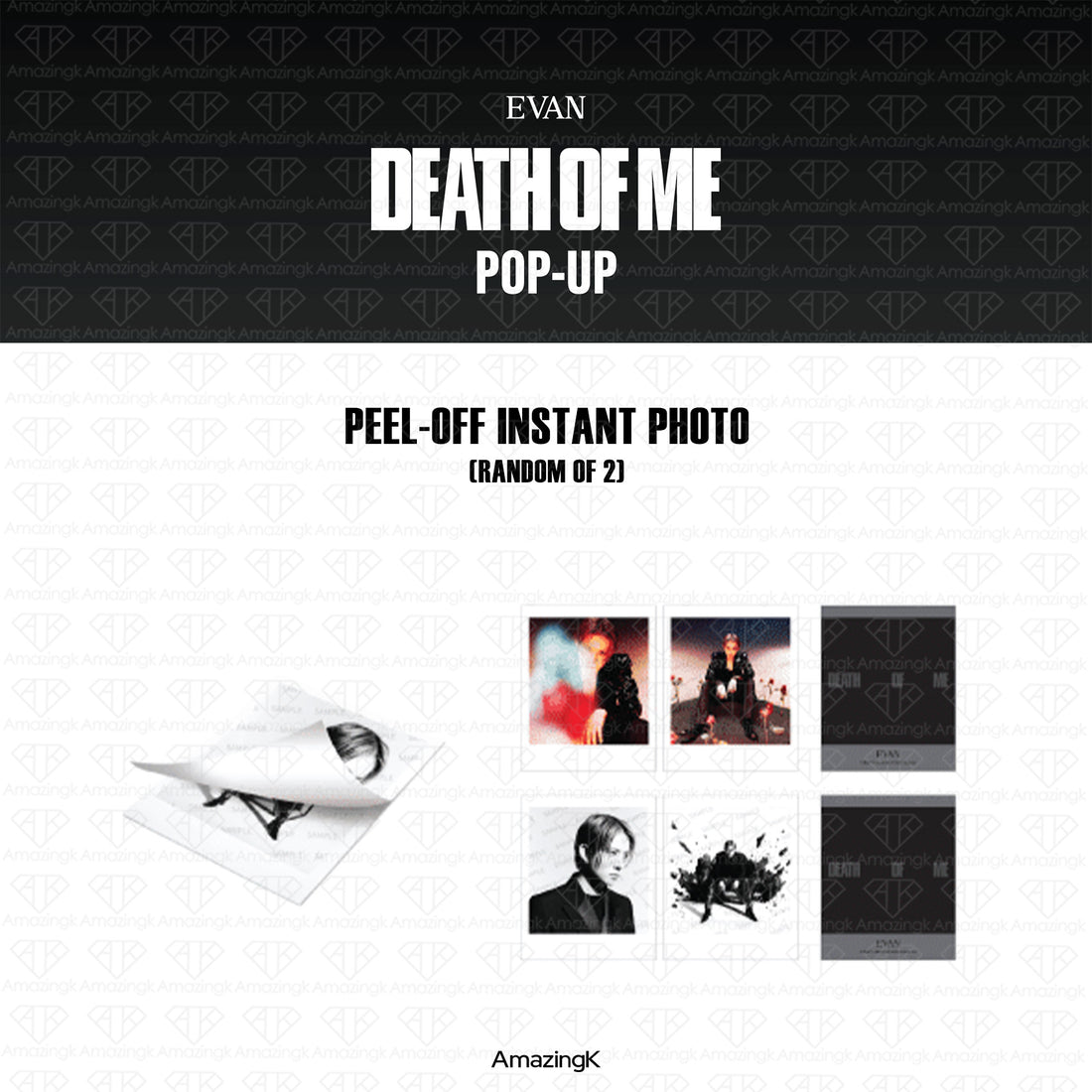 ［予約商品］EVAN 1st Mini Album DEATH OF ME POP-UP 公式グッズ