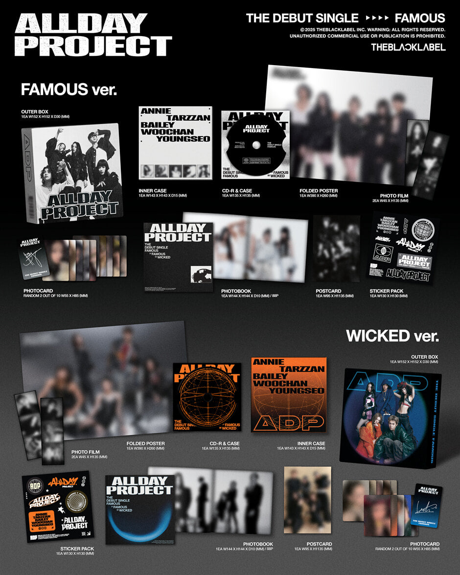 ALLDAY PROJECT The Debut Single Famous (Famous ver. / Wicked ver.)