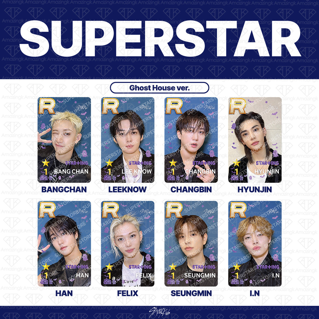 ［予約商品］Stray Kids スーパースターシリーズトレカ SUPERSTAR JYP Series STAR+ING : Ghost Hous