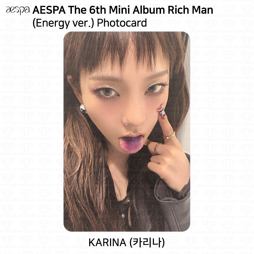 AESPA The 6th Mini Album Rich Man 公式トレカ (Energy ver./Burst ver.)