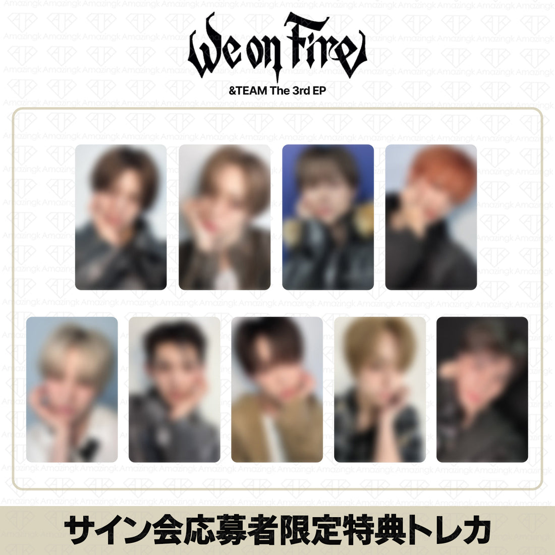 [予約商品] &TEAM 3rd EP Album We on Fire ヨントンサイン会応募者限定特典トレカ (Makestar4次)