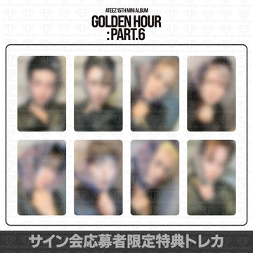 ［予約商品］ATEEZ 15th Mini Album Golden Hour Part.6 JumpUpEnt サイン会応募者限定特典トレカ