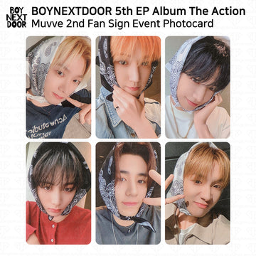 BOYNEXTDOOR 5th EP Album The Action サイン会応募者限定特典トレカ (Muvve 2nd)