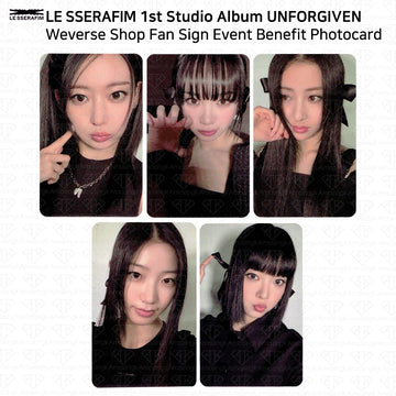 Le Sserafim 1st Studio Album Unforgiven サイン会応募者限定トレカ (Weverse)