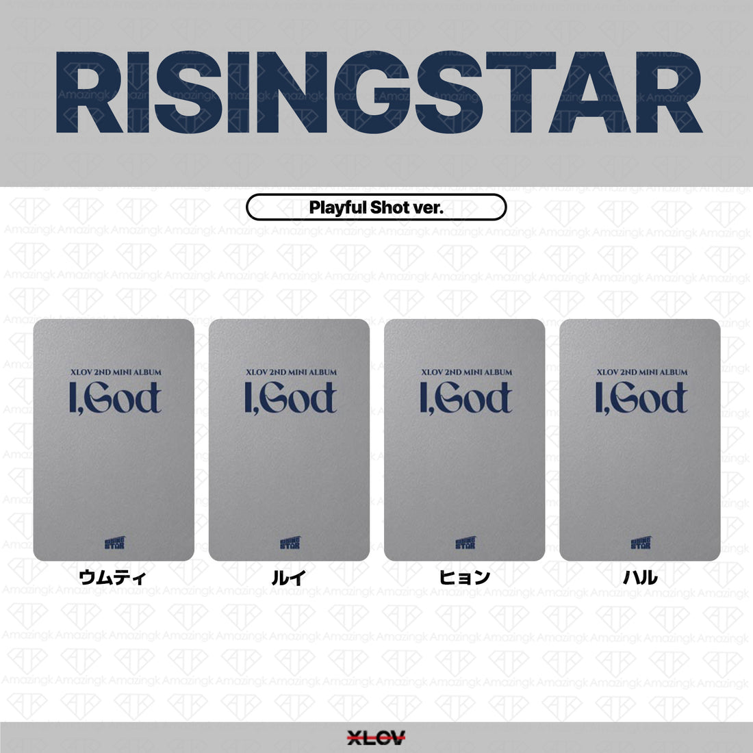 ［予約商品］XLOV 2nd Mini Album I God ヨントンサイン会応募者限定特典トレカ (RisingStar)